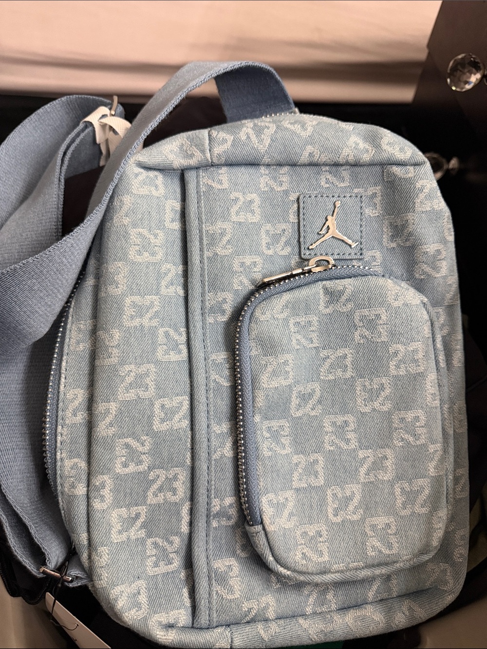 Jordan Light Blue Monogram Mini Backpack